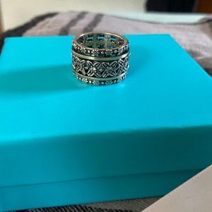 Size 6 ring Gold .925 silver. diamond